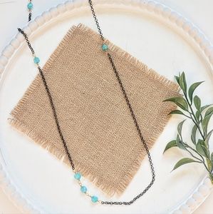 ARTISAN LONG GEMSTONE NECKLACE